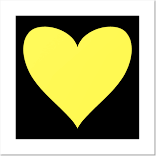 Yellow Heart Posters and Art